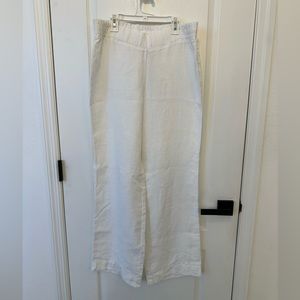 Lilly Pulitzer 31" Deri Linen Palazzo Pant Resort White